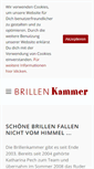Mobile Screenshot of brillenkammer.de
